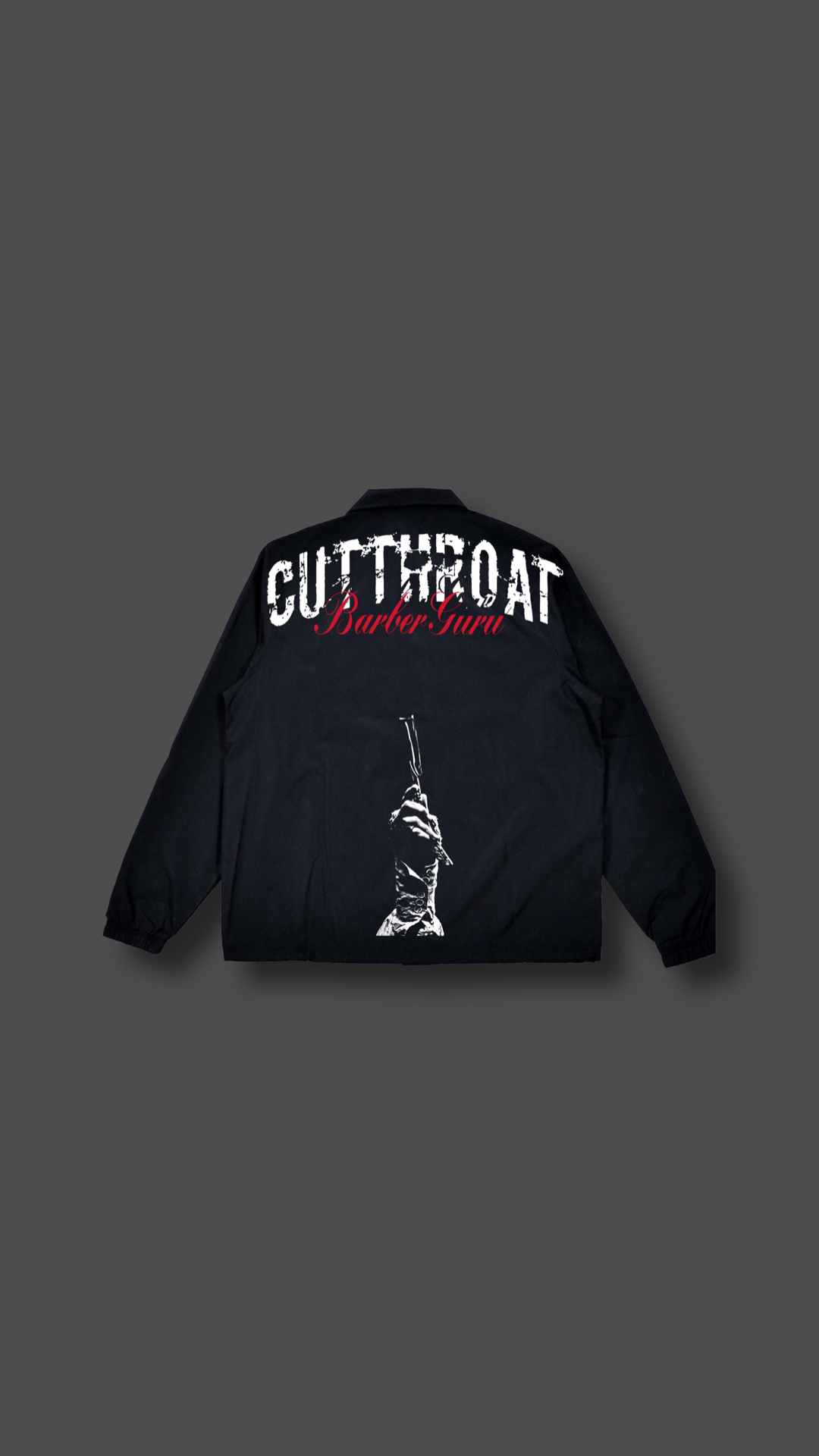 “Raise Your Blade” windbreaker coach jacket