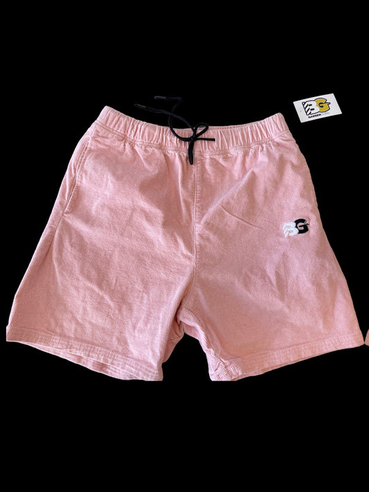 Dust pink BG corduroy shorts